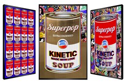 Blurred Gold Soup by Patrick Rubinstein - Kinetic sized 29x44 inches. Available from Whitewall Galleries